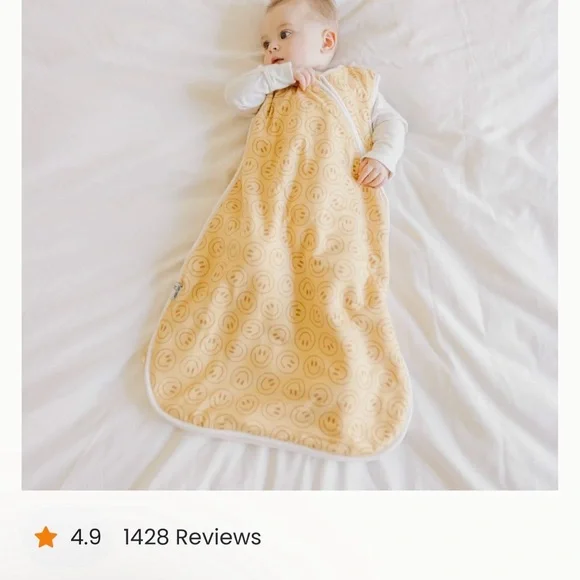 Copper Pearl Buttery Happy Face Sleep Sack - Picture 7 of 7